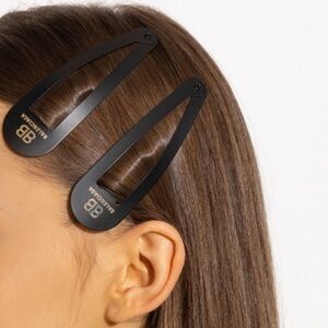 Set of 2 Balenciaga XXL Black Hair Clips